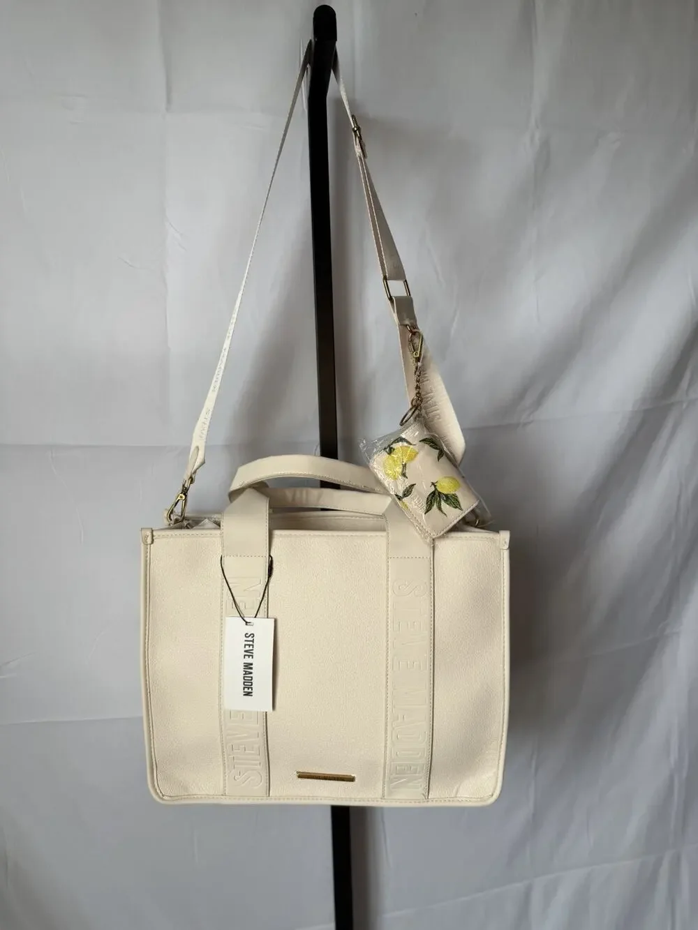 Steve Madden BWEBBER-EL Tote Bag In Cream